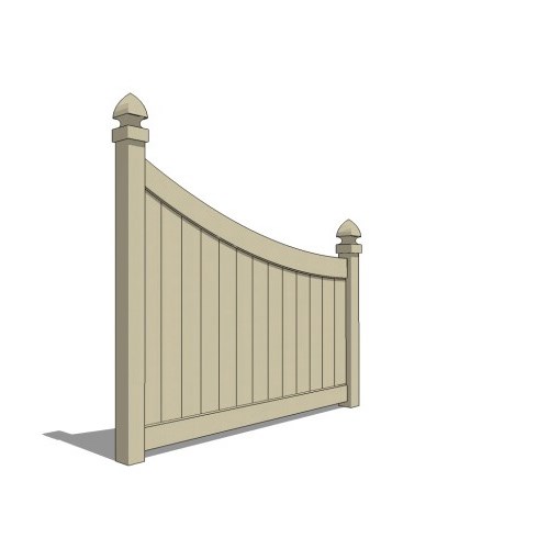 View Chesterfield Curve Vinyl Fencing